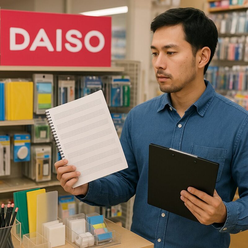 ダイソーで五線譜は買える？売り場・種類・使い勝手をやさしく解説