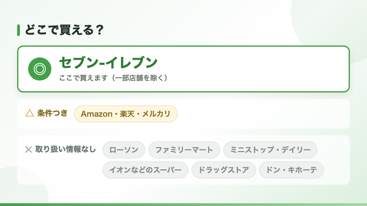 鬼茶（ONICHA）が買えるのはセブン-イレブンです