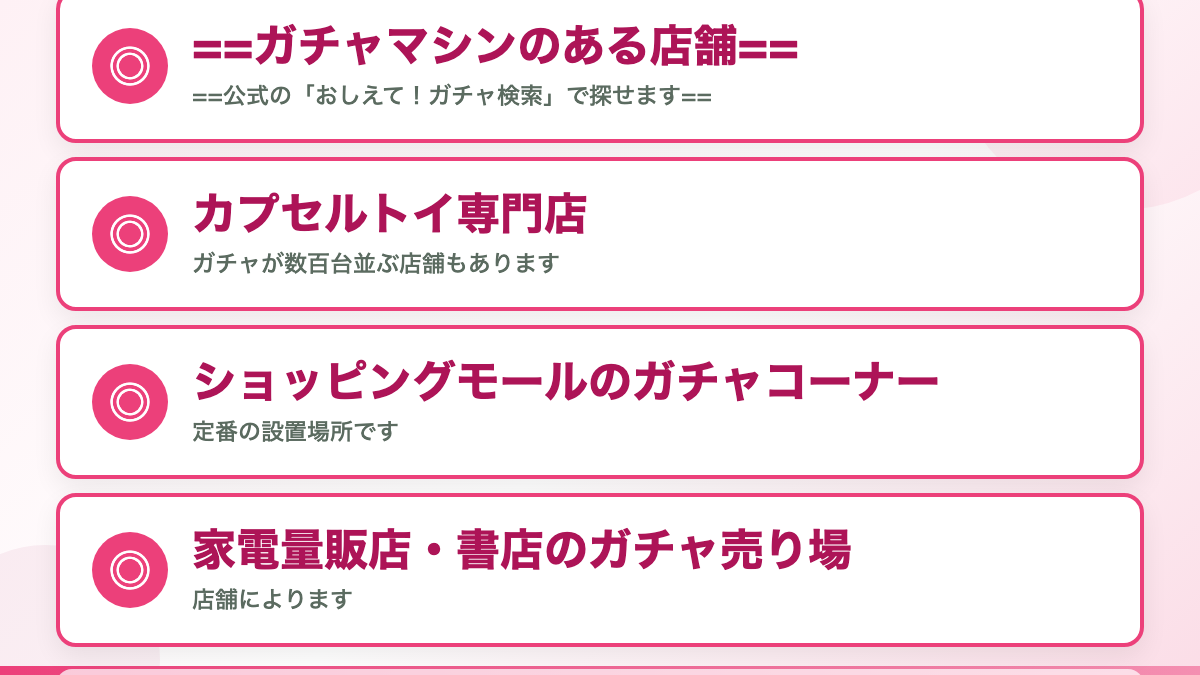 設置店舗は公式サイトで調べられます